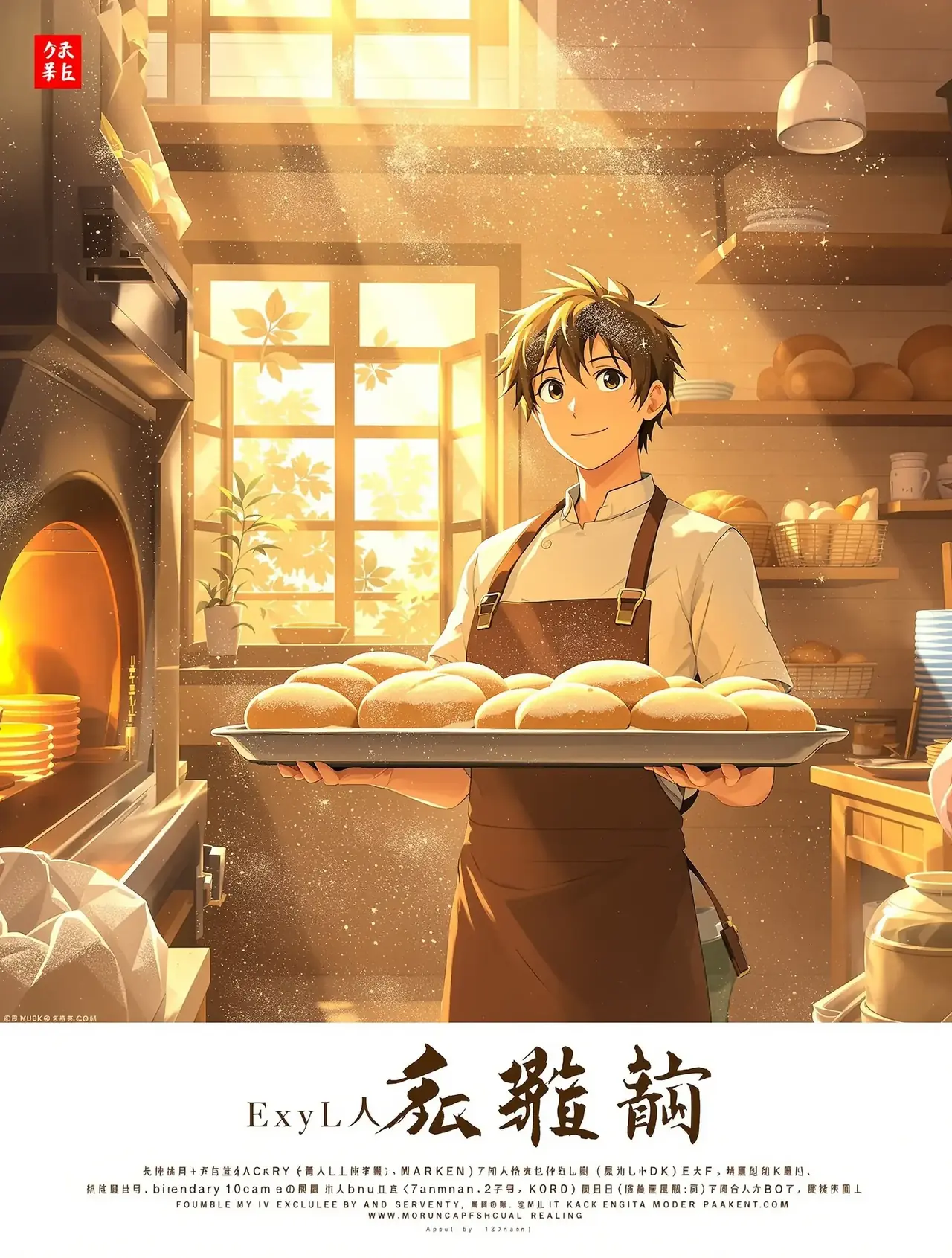 《小镇面包房》短剧封面 - 黄果短剧vip美食治愈治愈短剧